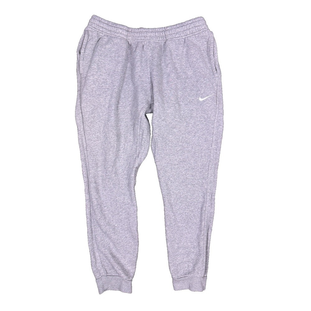 Nike Club Fleece Jogger Pants Mens Large Gray Tapered Leg Pull-On 826431-063